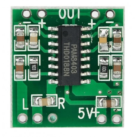 amplificador digital con control de volumen 3wx2 pam8403 - Electrogeek