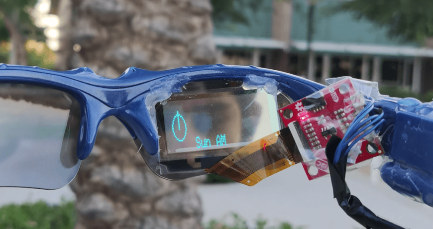 el estudiante disena su propio par de gafas inteligentes con una pantalla oled transparente y arduino nano every 5f1b854f16ba7 - Electrogeek