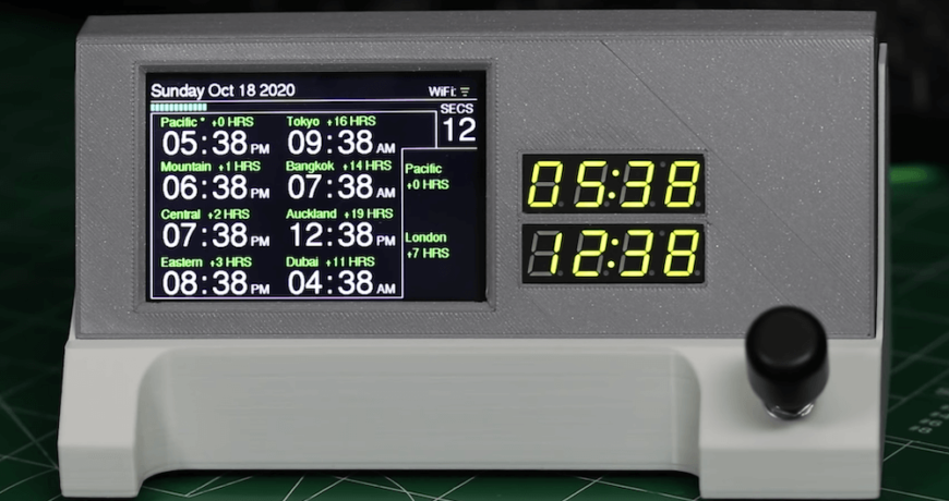 sepa que hora es en cualquier parte del mundo con este reloj ntp basado en iot nano 33 5fd804b2c2f44 - Electrogeek