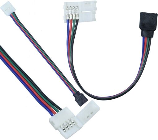 Conector cableado Click RGB conector 4pin Tiras de Led - Electrogeek