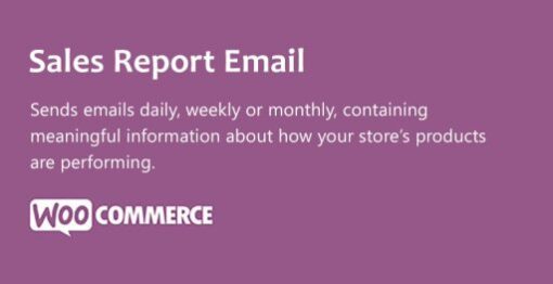WooCommerce Sales Report Email - Electrogeek