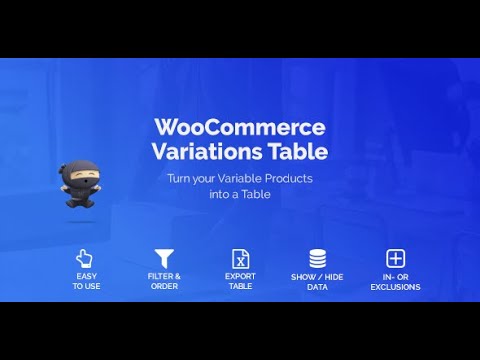 WooCommerce Variations Table - Electrogeek