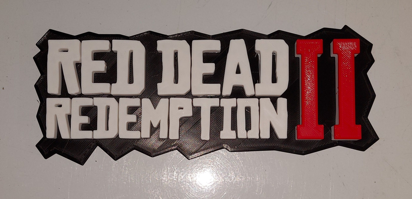 Placa Adorno Logo Read Dead Redemption 2 Impresion 3d 20cm Electrogeek